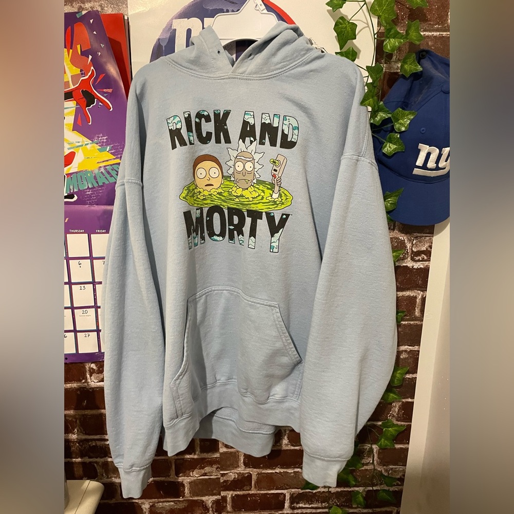 Baby Blue Rick and Morty sweatshirt